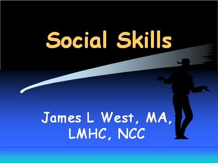 Social Skills Group Power Point Files